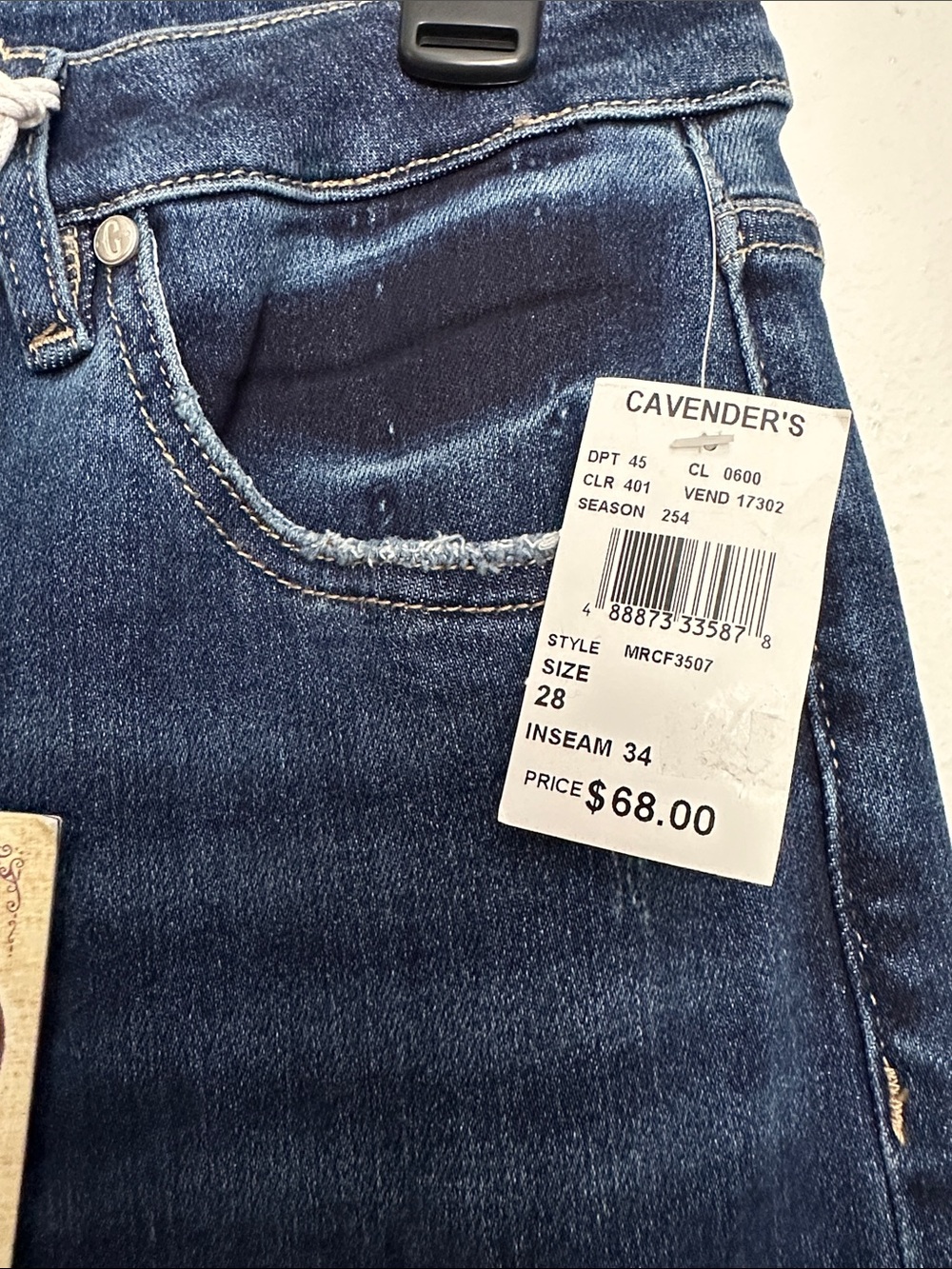NWT Rockin C High Waist Western Flare Jeans - Picture 6 of 8
